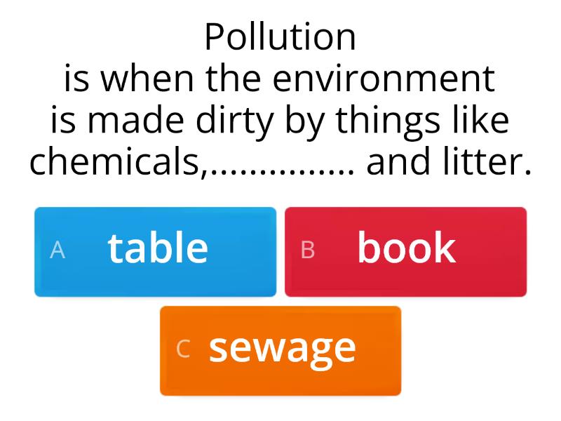 Pollution - Quiz