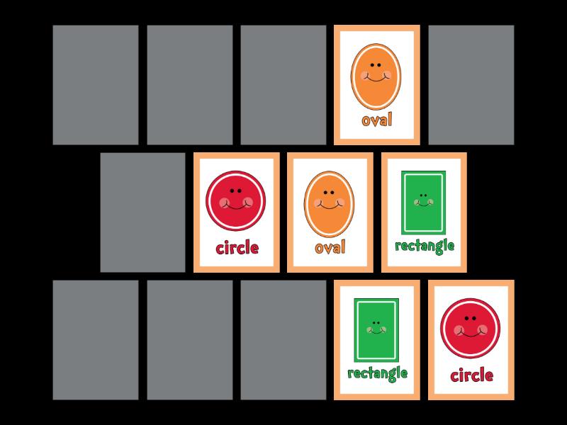 Shapes Memory Game - Matching pairs