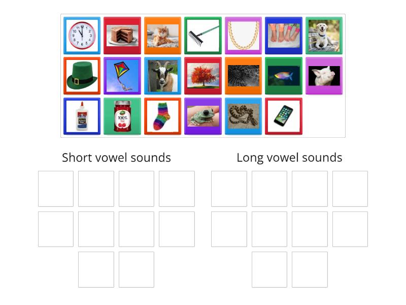 Long or short vowel sounds? - Group sort