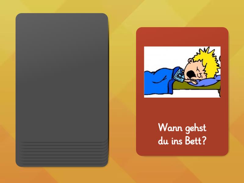 Menschen A1, Lekt. 8, Sprechen, Wann ... ? - Random cards