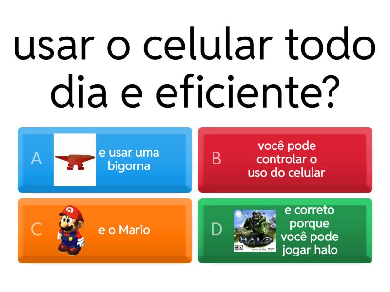 como devemos usar o celular no dia a dia - Quiz