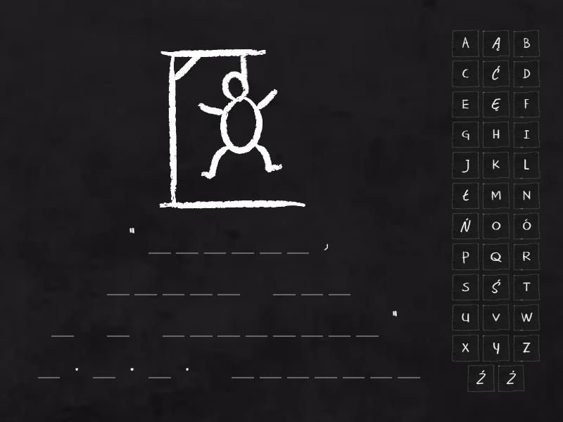 Lektury w 6 klasie - Hangman