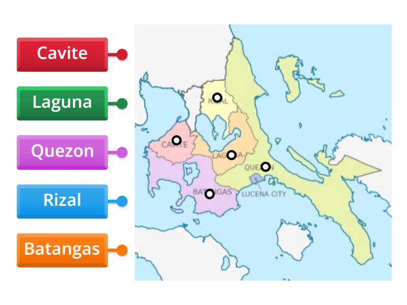 Calabarzon Labelled Diagram