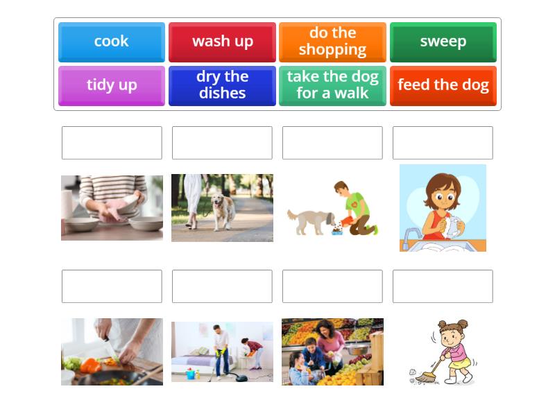Daily activities Level 3 - Une las parejas