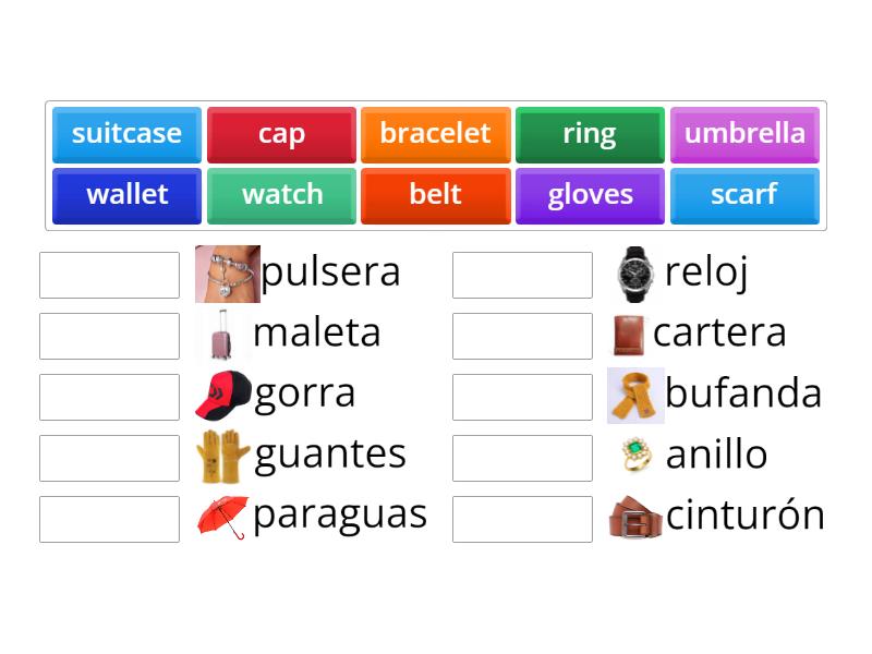 Unit 4: Lost objects (Objetos perdidos). - Match up