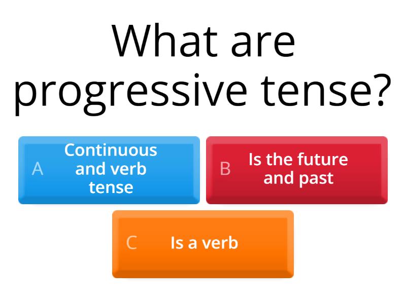 Progressive Tense - Cuestionario