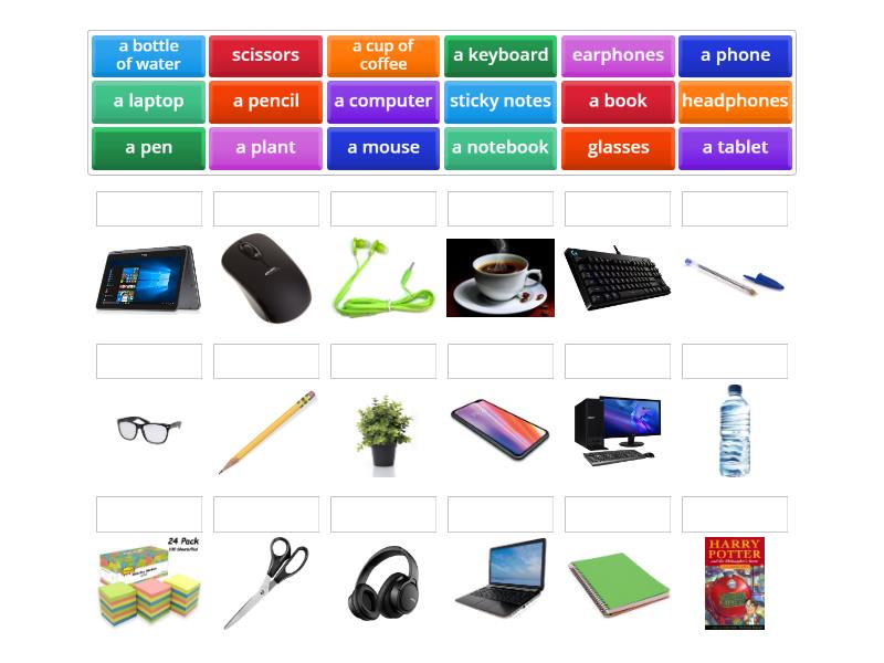 Speakout Starter desk objects - Match up