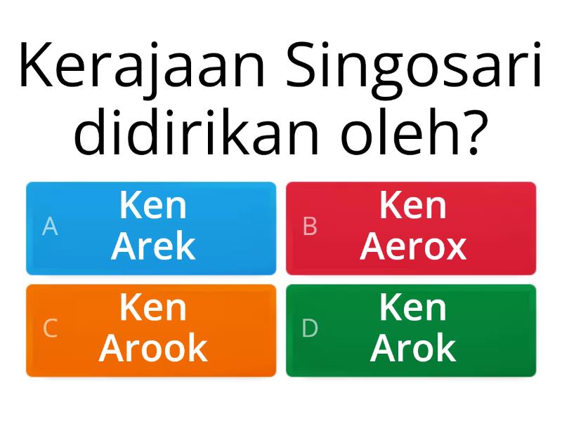 KERAJAAN SINGASARI - Quiz