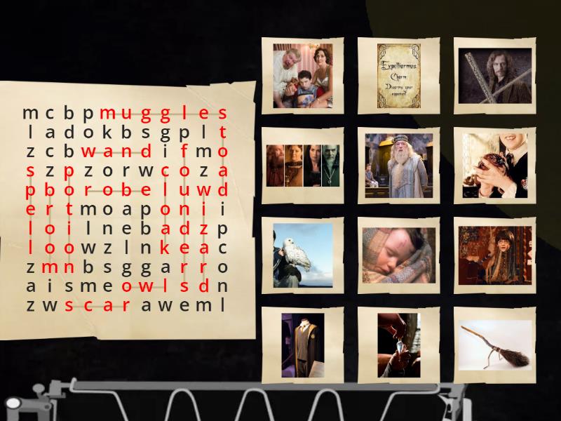 The wizard's dictionary | Harry potter 3 - Wordsearch