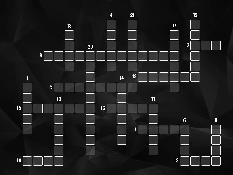 Roadmap A2+, unit 7B Natural Objects/ Geographical Features, Crossword