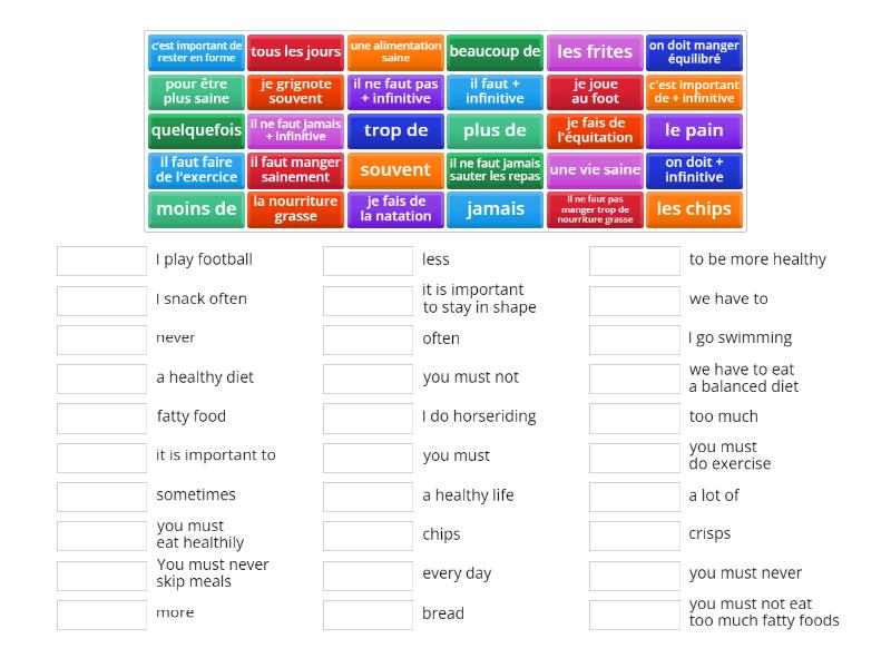 S2 Healthy Lifestyle - Match Up