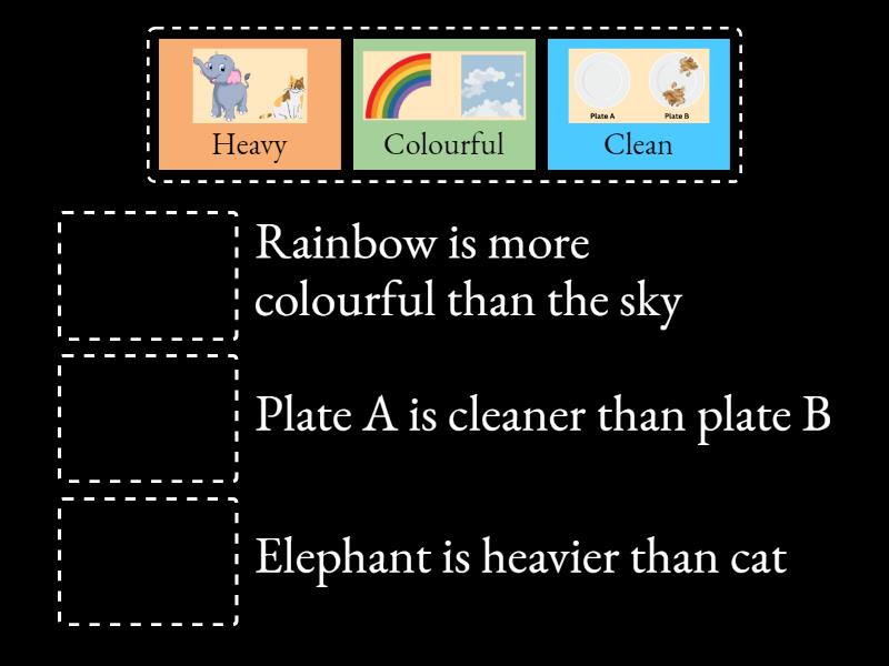 Comparative: Match The Adjective With The Right Comparative. - Match Up