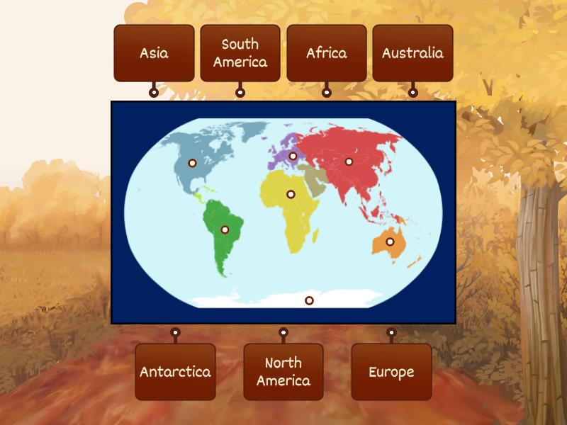 Label The Continents Labelled Diagram 5608