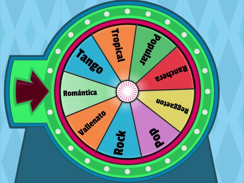 Ruleta musical - Spin the wheel
