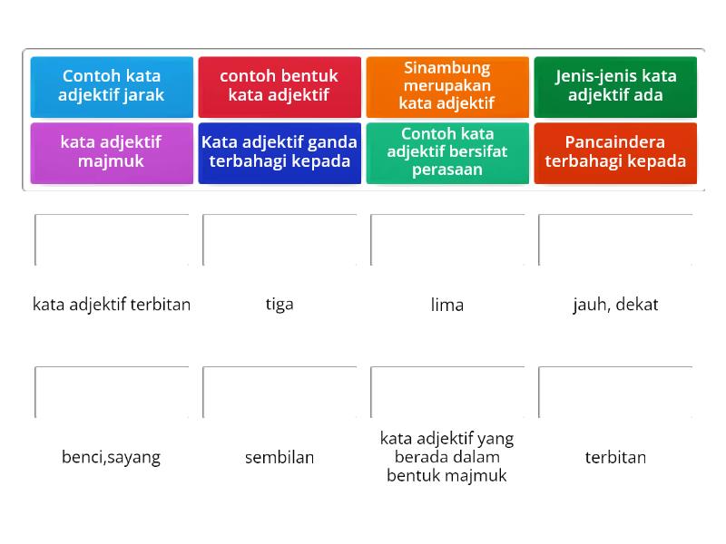 Kata Adjektif - Match Up