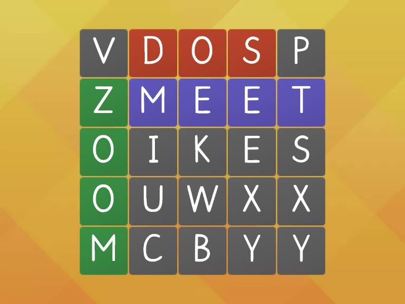 Zoom - Wordsearch