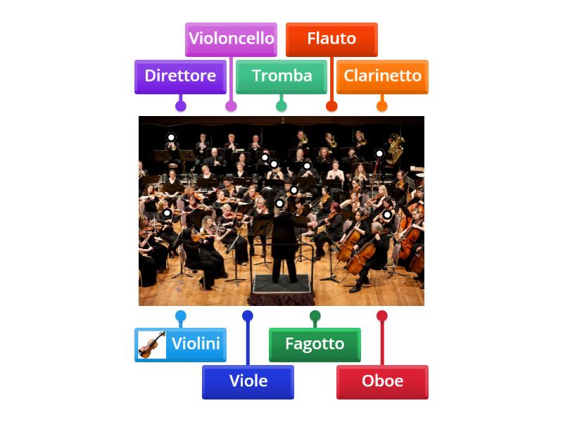 Orchestra - Labelled diagram