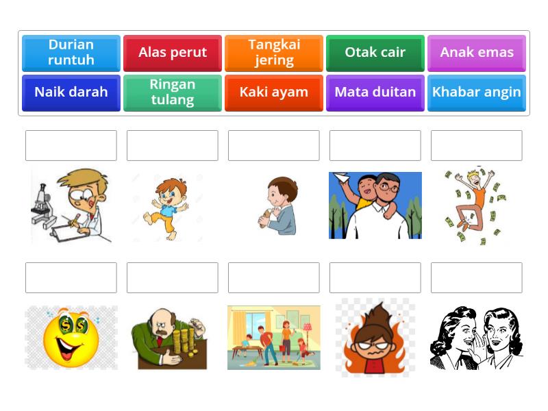 Simpulan Bahasa (Tahun 1) - Match up