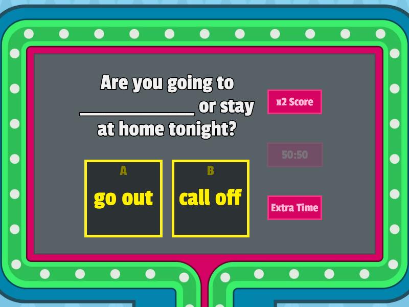 Phrasal Verbs - Gameshow quiz