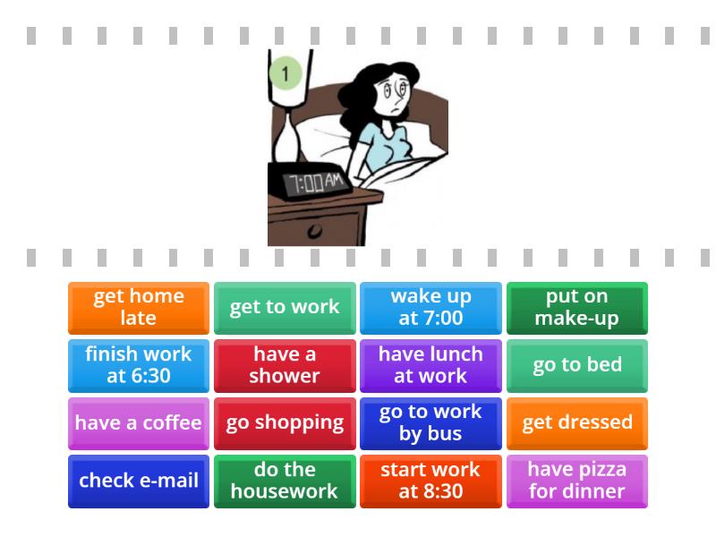 Nef Elementary 4b Busy Life Find The Match