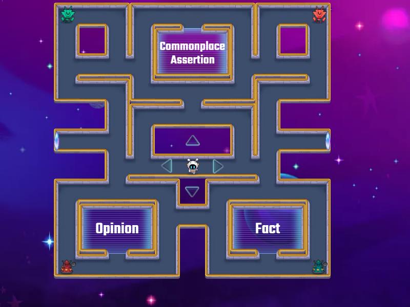 Fact/Opinion/Commonplace Assertion Maze - Maze chase