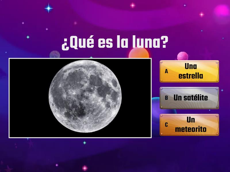 Fases De La Luna Preguntas - Cuestionario - Wordwall