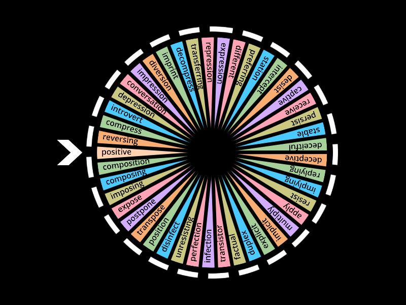 Latin 2 Roots - Spin the wheel