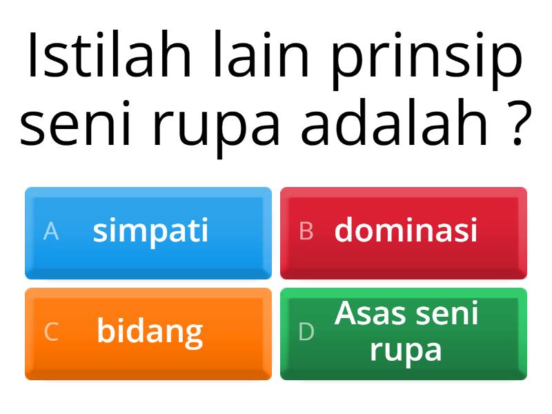 Soal Latihan Seni Rupa - Quiz