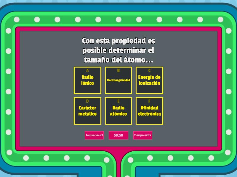 Propiedades Peri Dicas Quimica Concurso De Preguntas