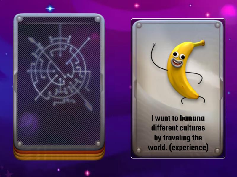 TD3 Unit 2E. Banana game, student B - Speaking cards
