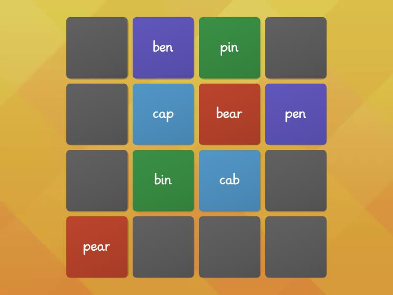 minimal pairs- lesson 6 - Matching pairs