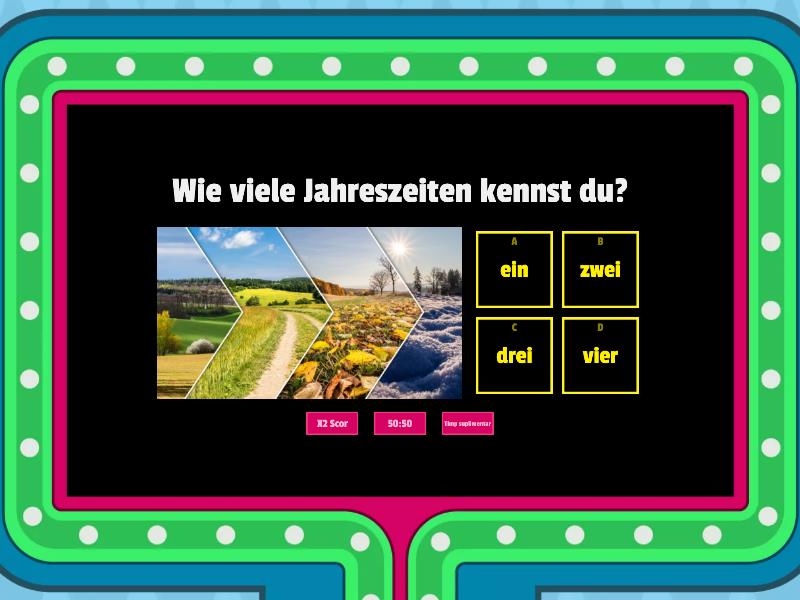 JAHRESZEITEN Quizz - Gameshow Quiz