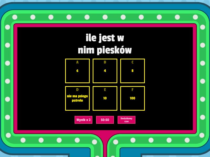 Samequizy Jak Dobrze Znasz Psi Patrol jak dobrze znasz psi patrol - Gameshow quiz