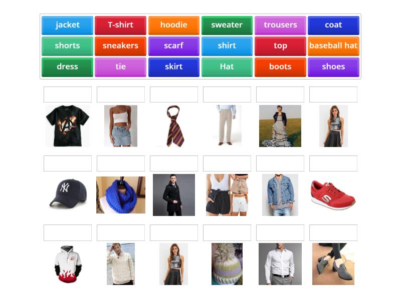 Pathway 12: Clothes Vocabulary - Match up