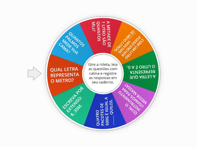 Medidas De Comprimento Massa E Capacidade Random Wheel