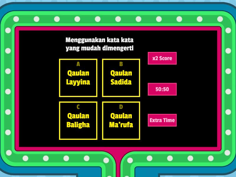 Quiz 6 Cara Komunikasi yang Baik menurut Islam - Game show de TV