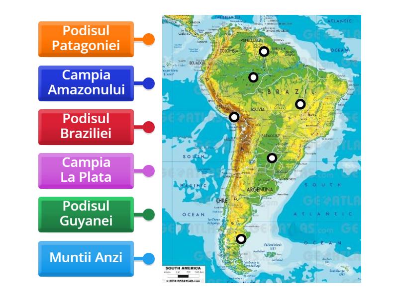 Relieful Americii De Sud Labelled Diagram 6038