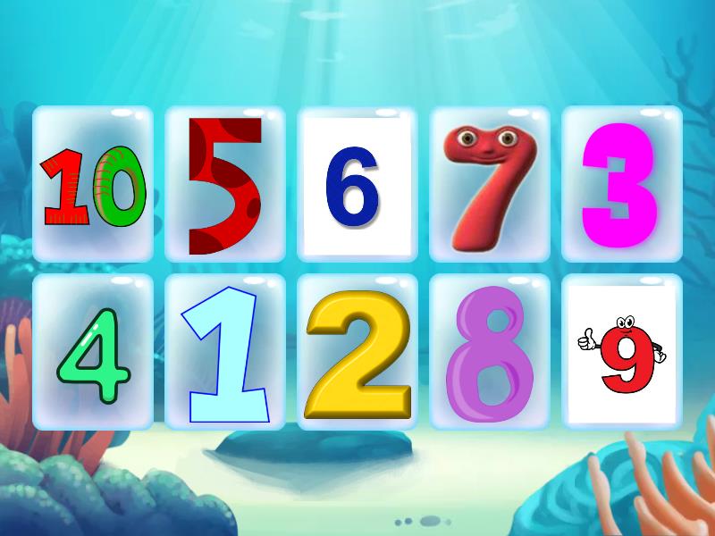 1A U2 Numbers 1-10 - Flip tiles