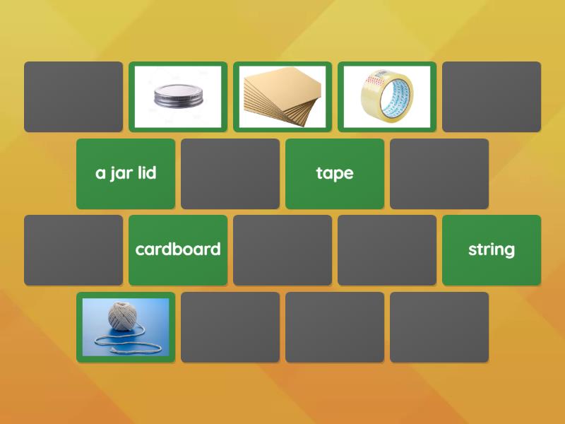 DIY Rattle-Drum materials 2. - Matching pairs