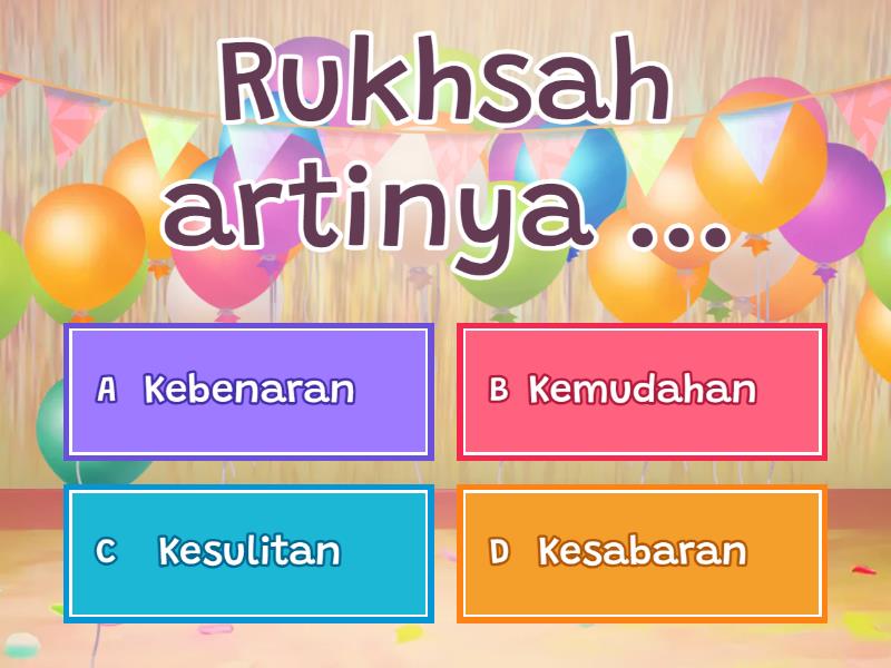 Evaluasi Rukhsah - Quiz