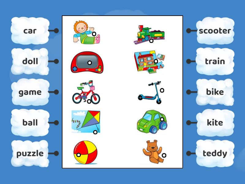 Family and Friends 1 Unit 2 Toys - Labelled diagram