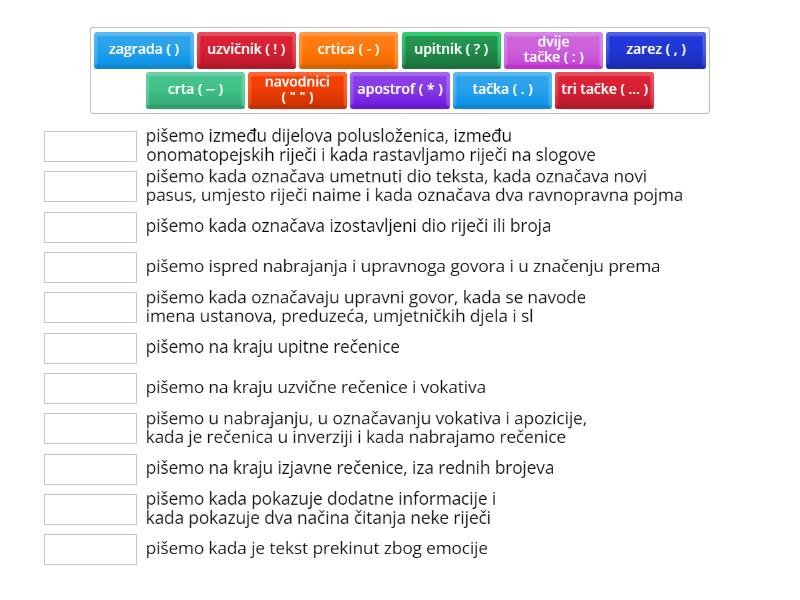 Pravopisni Znakovi Sarah IX-2 - Match Up