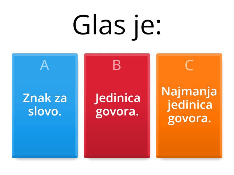 Govorni Organi I Glasovi - Questionário