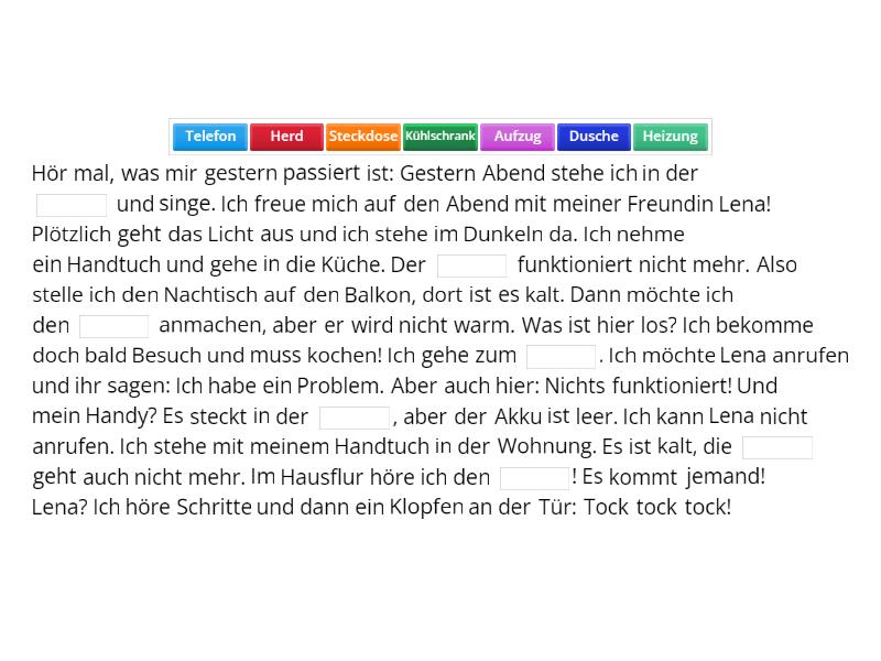 Momente A1.2 Lek 16 Lückentext - Mir fehlen die Worte