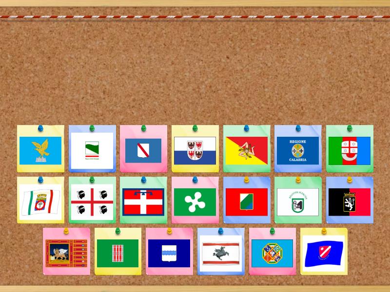 LE BANDIERE D' ITALIA Find the match