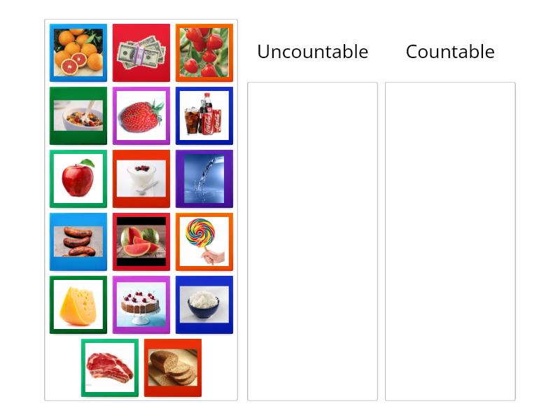 Countable/Uncountable - Group sort