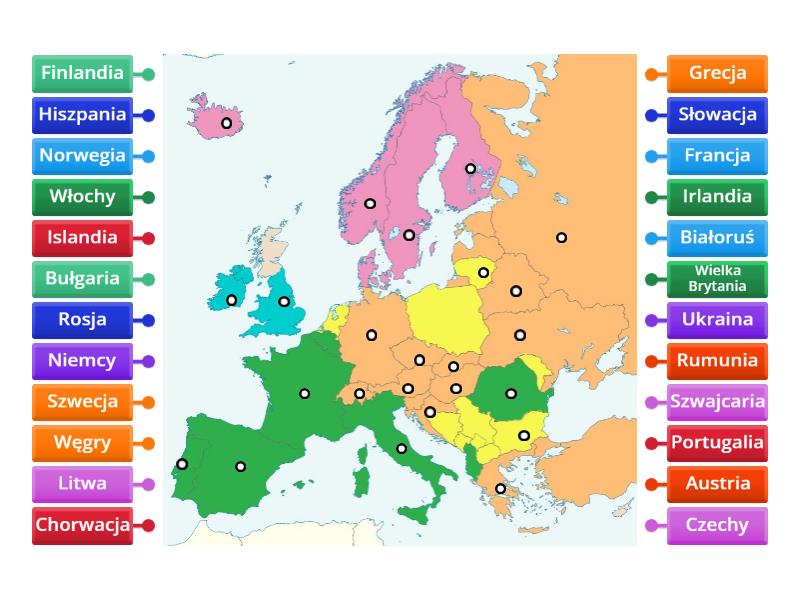 Mapa Polityczna Europy Sp 4 6b Labelled Diagram 6245