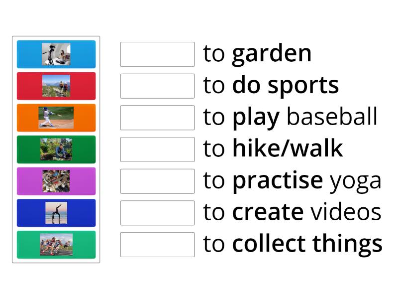 Hobbies In Different Countries - Match Up