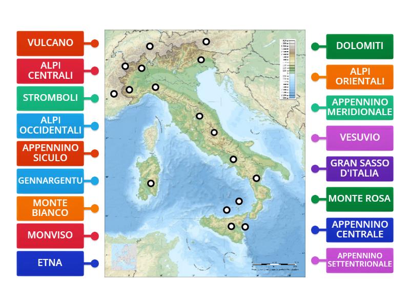 cartina-muta-catene-montuose-cime-e-vulcani-in-italia-imagem-com-legenda