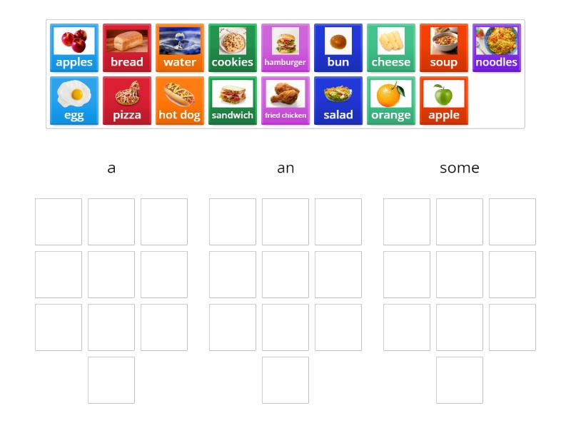 A, An, Some - Group sort